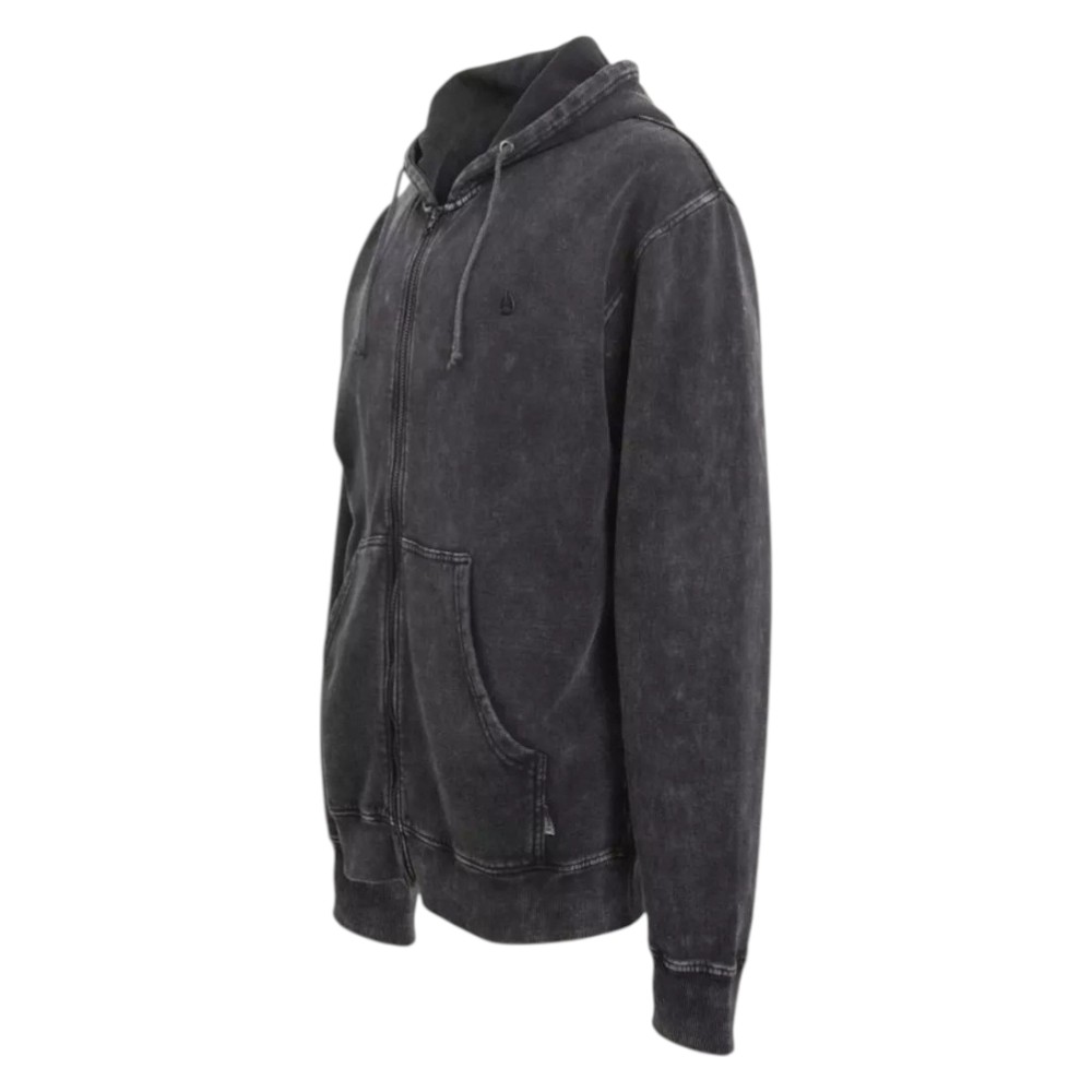 Polerón Zipper Hombre Black Logo Back Rainbow