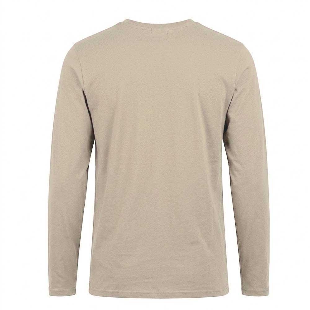 Polera Manga Larga Hombre Beige Line Converse