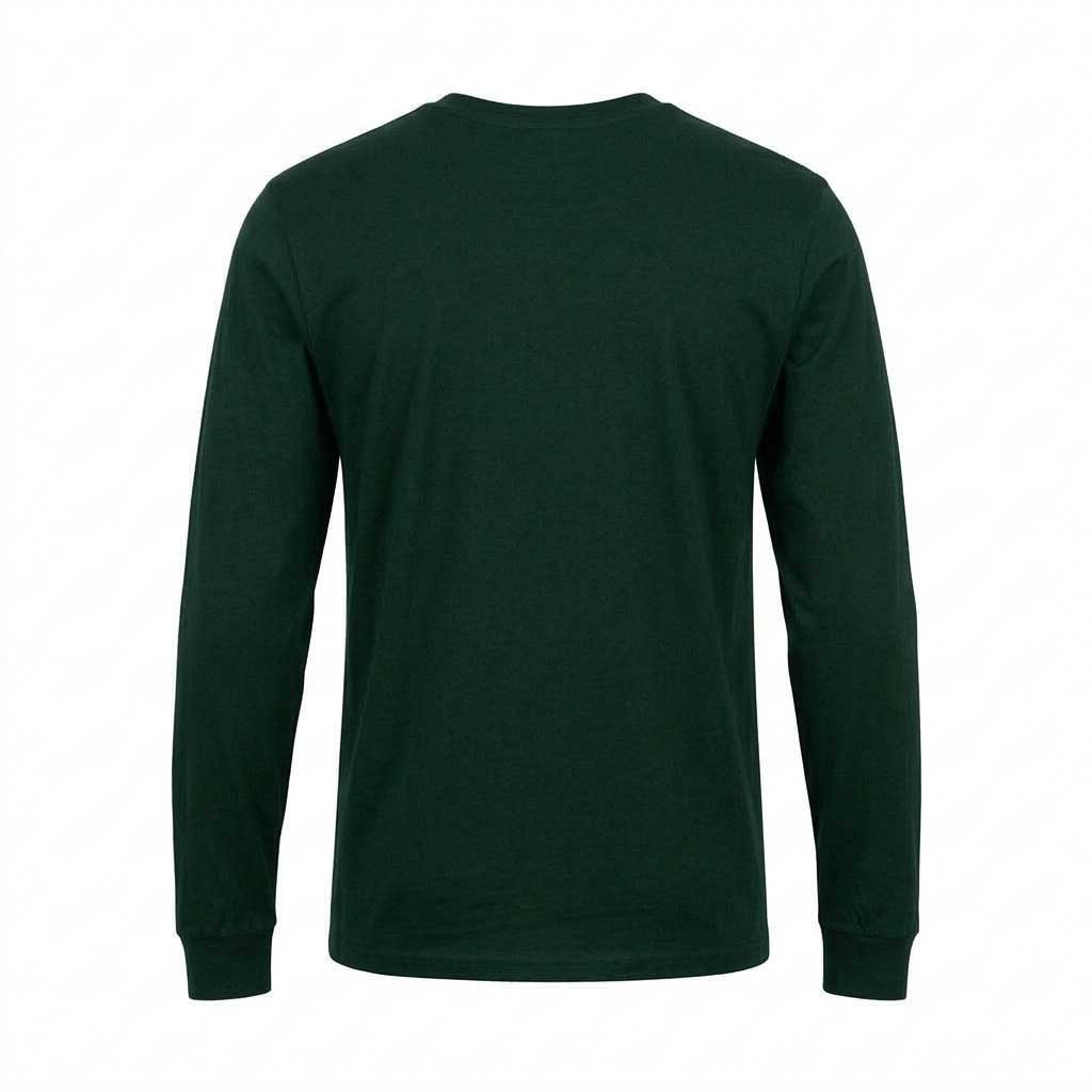 Polera Manga Larga Hombre Verde Line Converse