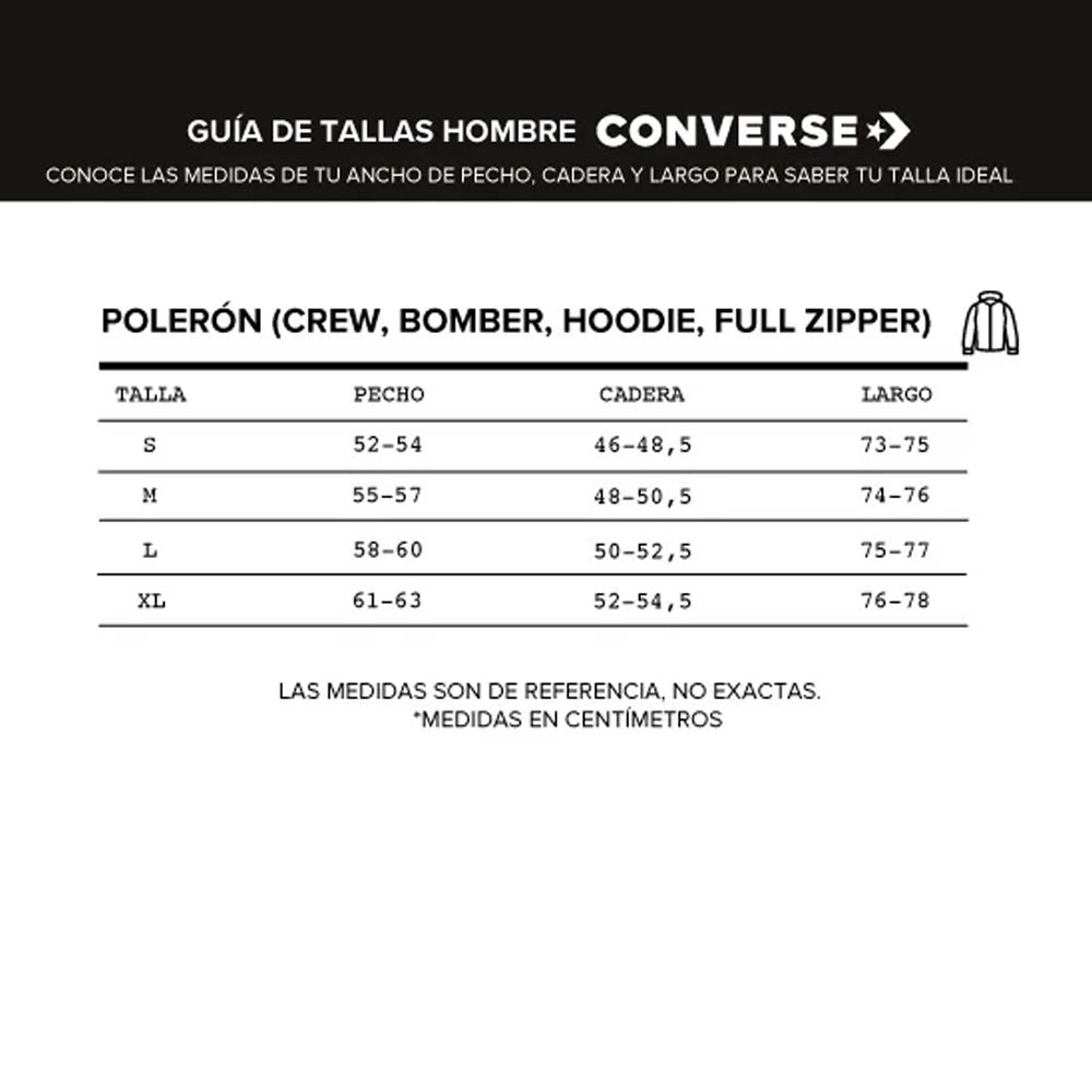 Polerón Hoodie Oversized Cons Hombre Converse Negro