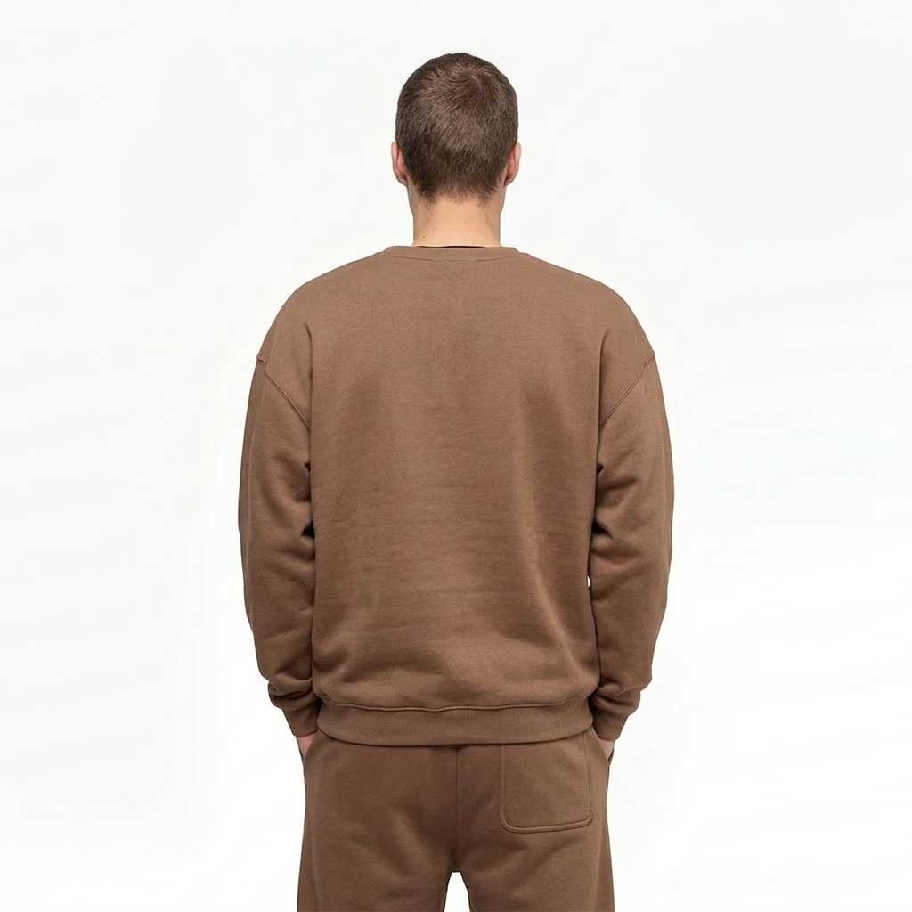 Polerón Hombre Basic Crew Converse Mocca