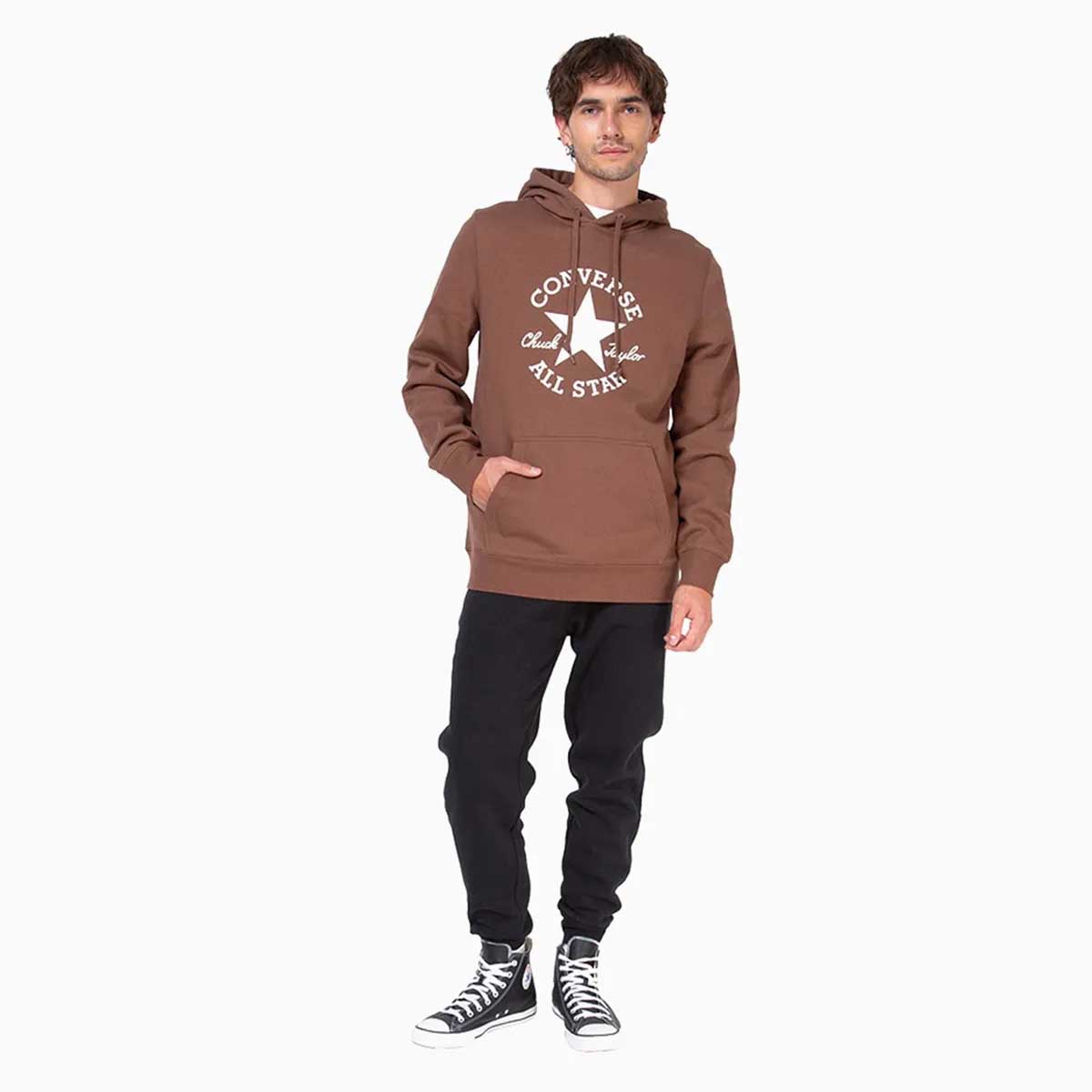 Polerón Hombre Básico Converse Hoodie Mocca