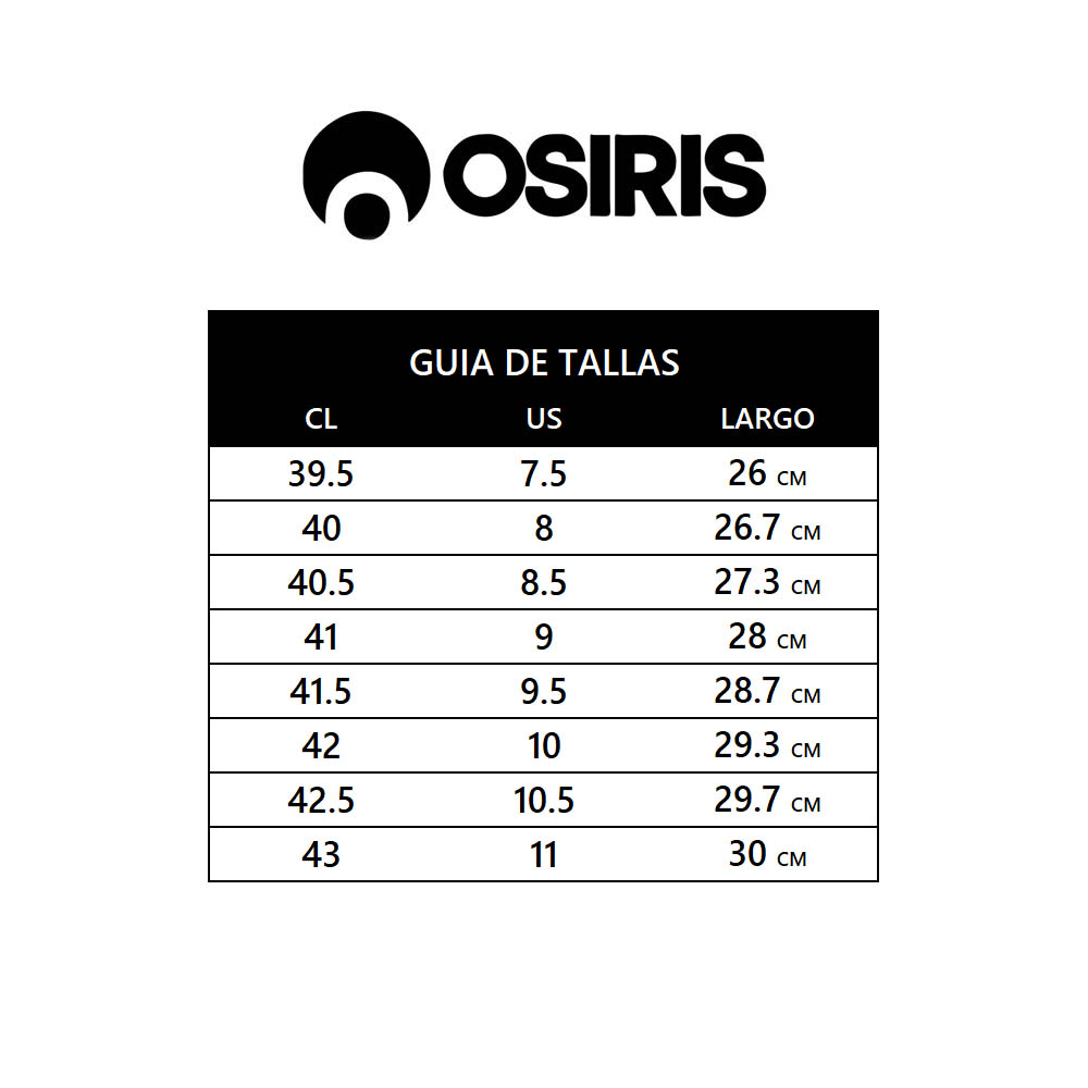 Zapatillas Hombre Osiris Melen Skate Urbano Negro