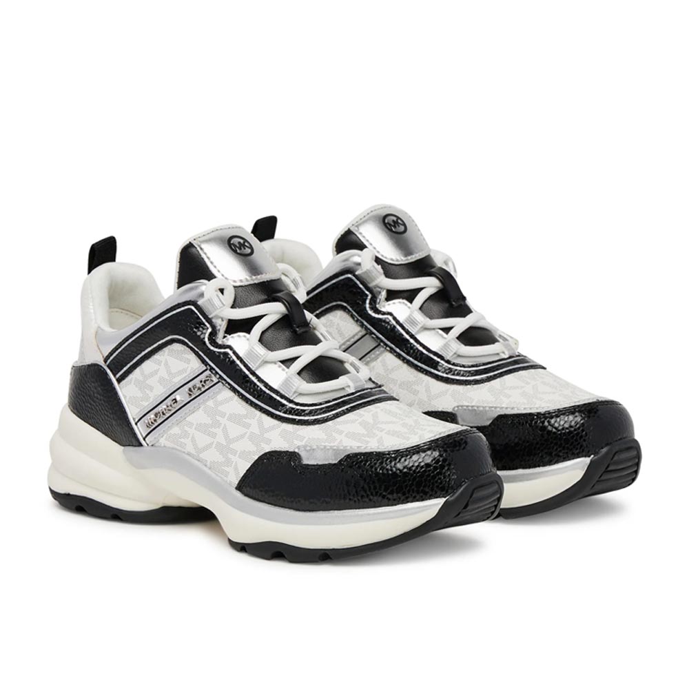 Zapatilla Mujer Michael Kors Original Olympia Negro Plateado