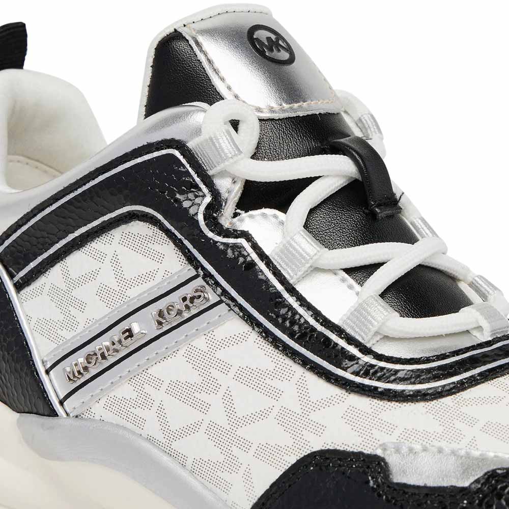 Zapatilla Mujer Michael Kors Original Olympia Negro Plateado