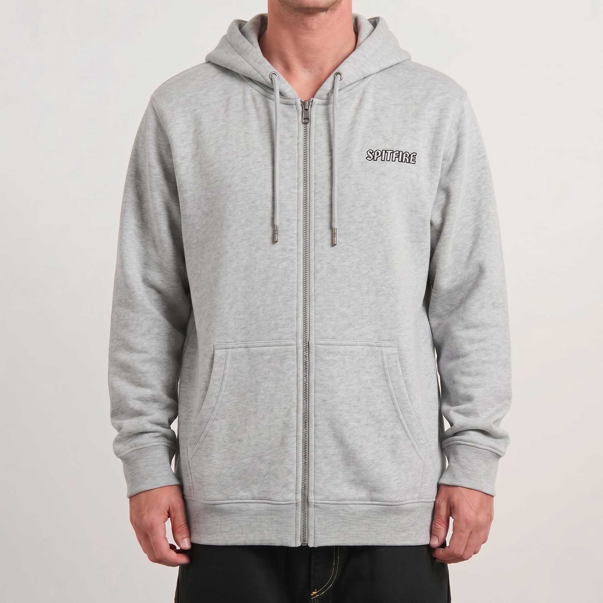 POLERON FULL ZIPPER SPITFIRE 2026 GRIS CLARO