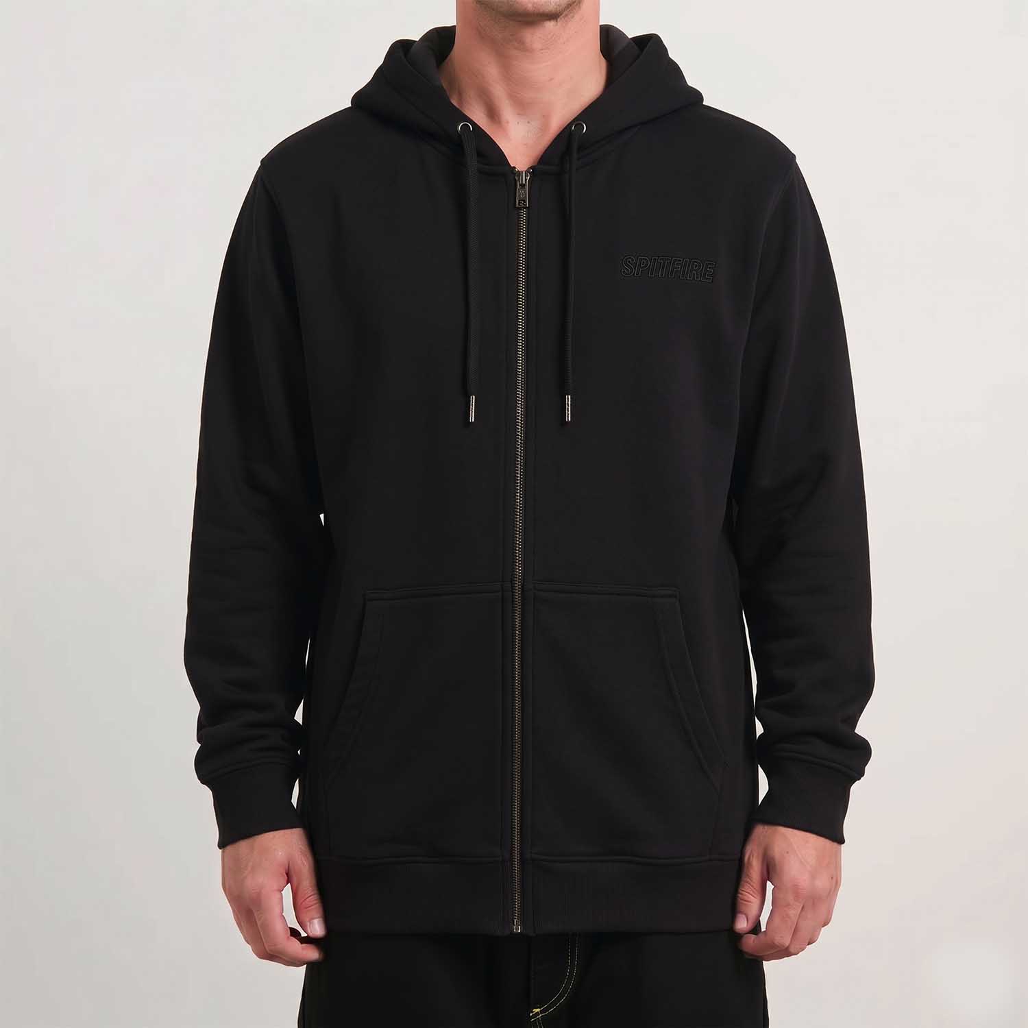 POLERON FULL ZIPPER SPITFIRE 2026 NEGRO