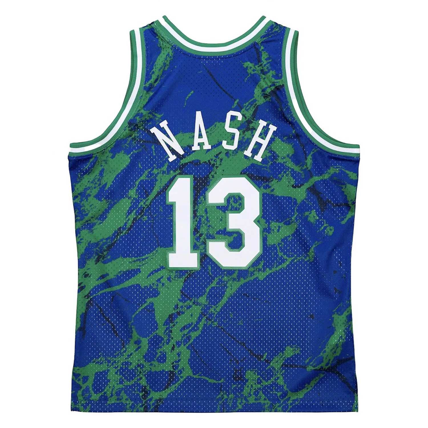 Camiseta Mitchell and Ness Dallas Steve Nash 13 Marble