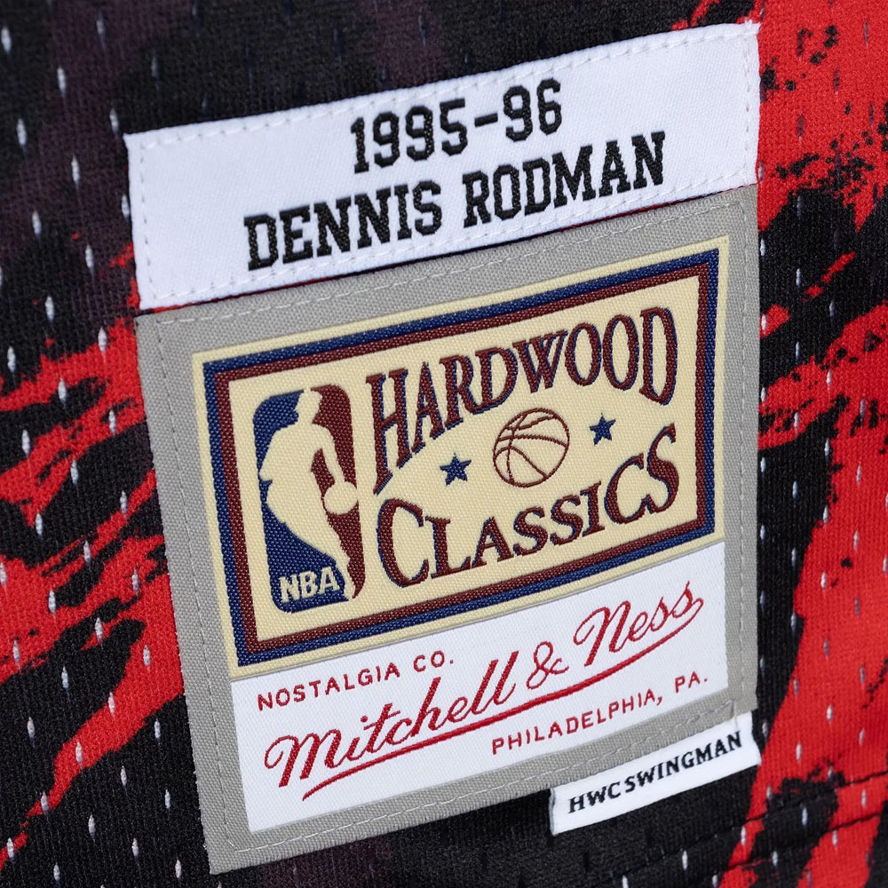 Mitchell &amp; NessNBA TEAM MARBLE SWINGMAN JERSEY BULLS 1997 DENNIS RODMAN