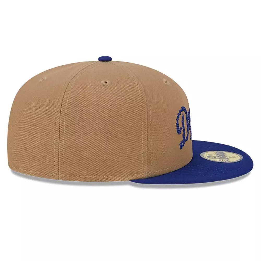 Jockey Gorra New Era 59Fifty Los Angeles Dodgers MLB 8-Bit Wordmark Beige