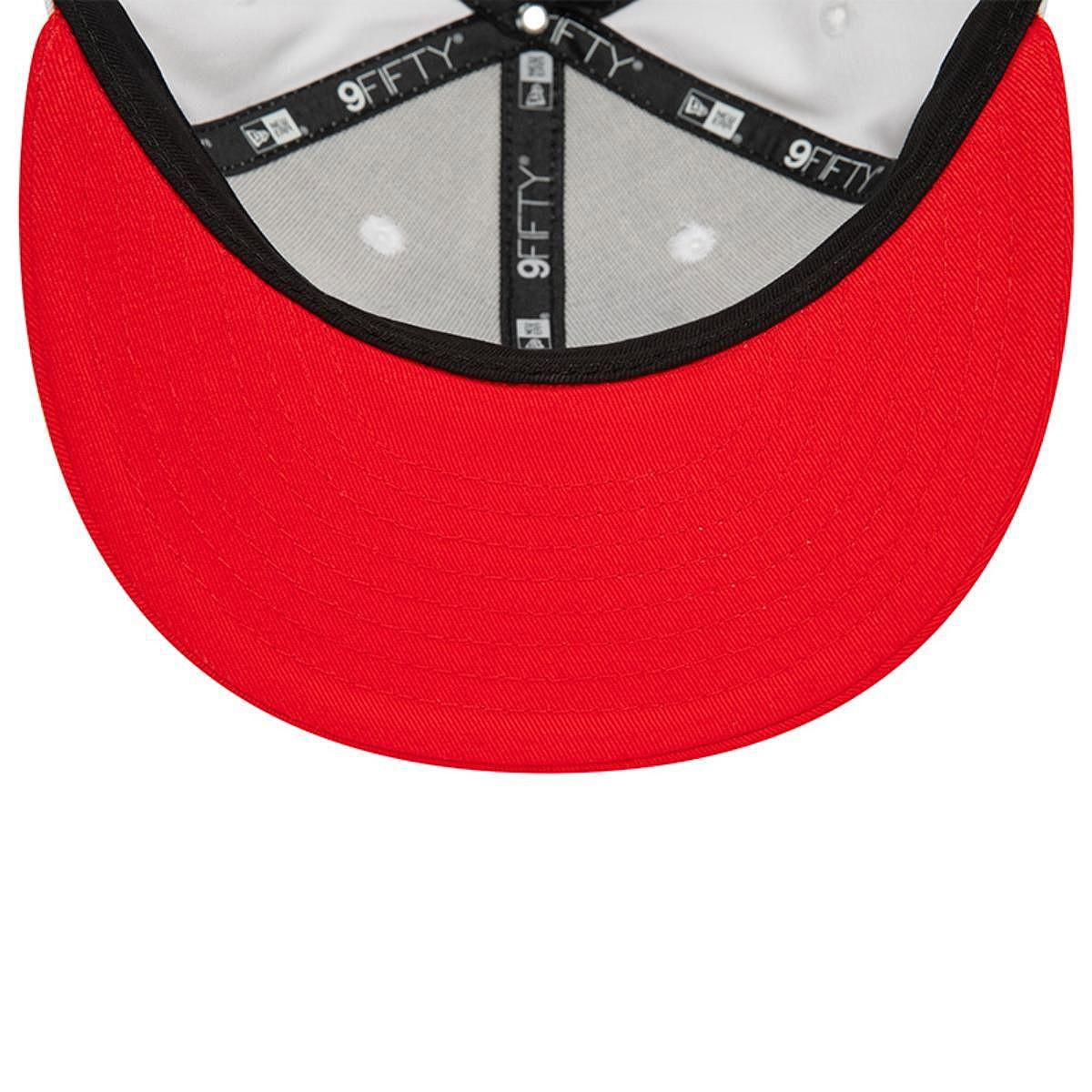 Gorra New Era 9Fifty NBA Chicago Bulls White Crown Red