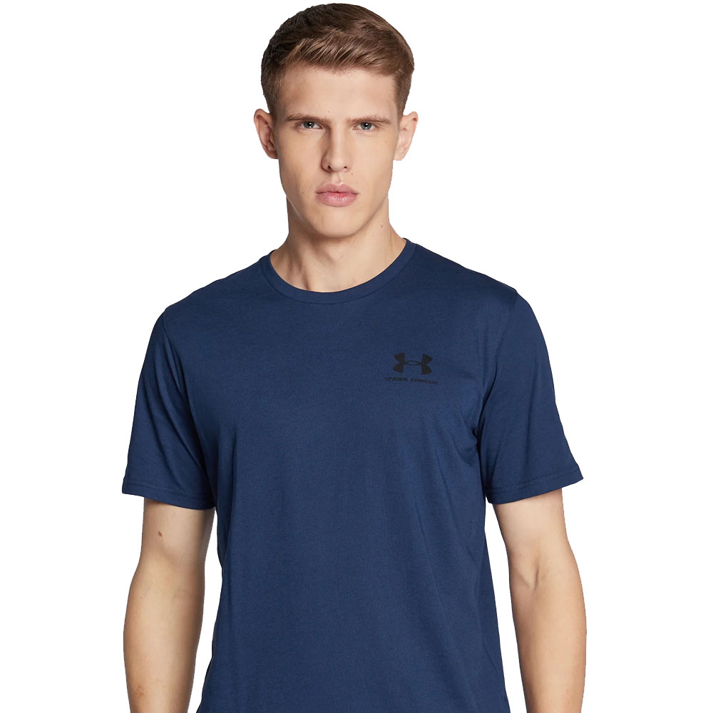 Polera Manga Corta Lifestyle Hombre Under Armour Azul