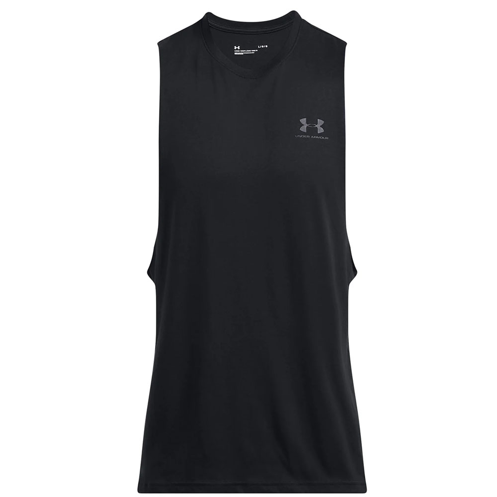 Polera sin mangas Sportstyle Hombre Negro Under Armour