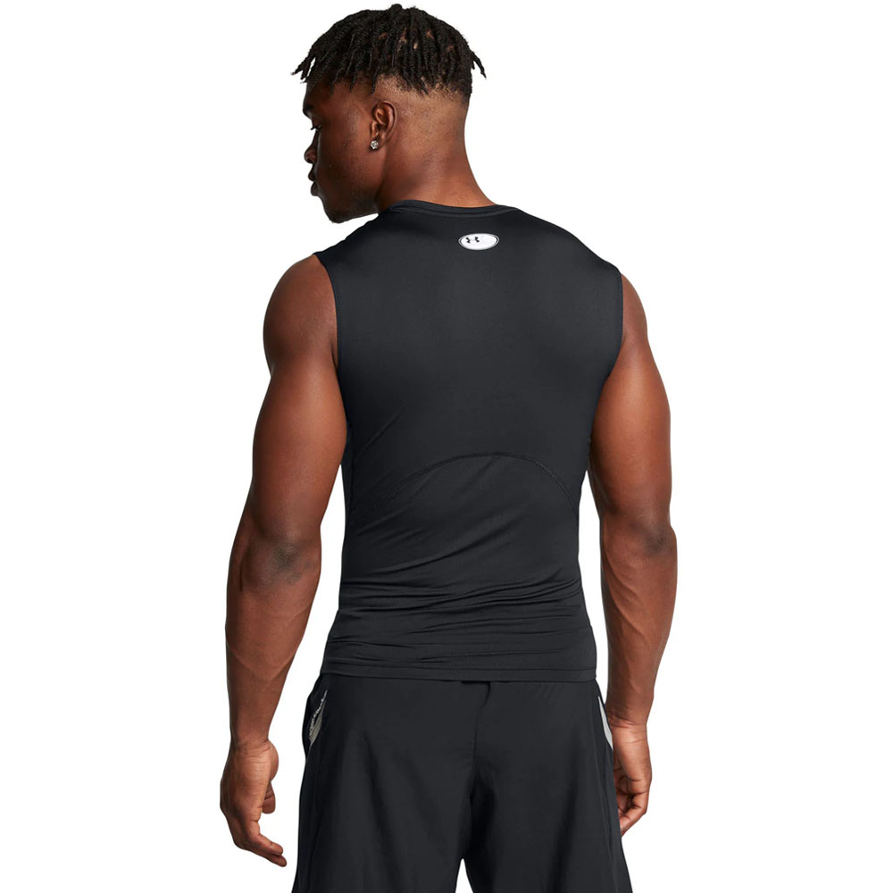 Primera Capa sin Mangas HeatGear Under Armour Negro