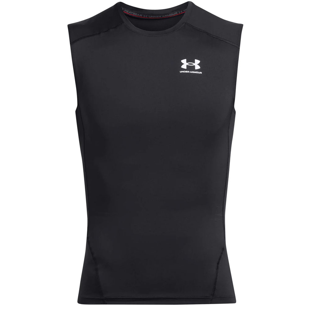 Primera Capa sin Mangas HeatGear Under Armour Negro