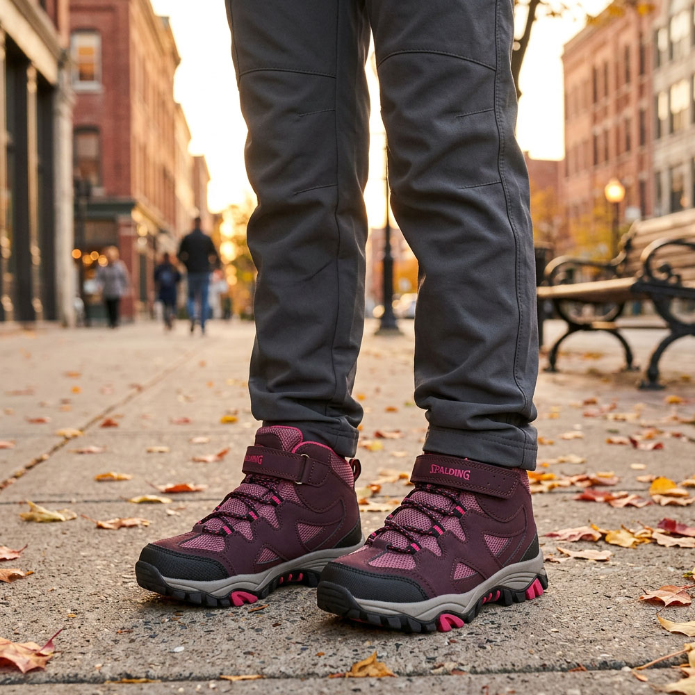 Zapatilla Niña Outdoor Spalding ZNC1012 Burdeo
