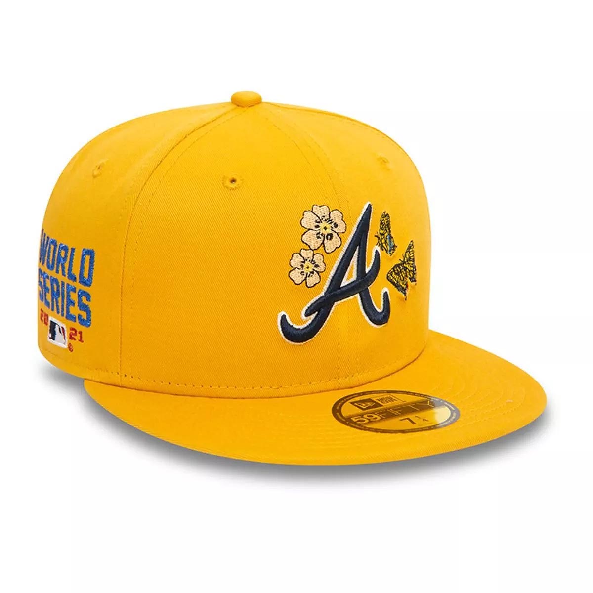 Jockey Gorra 59Fifty Atlanta Braves MLB Seasonal Flower Dark Yellow