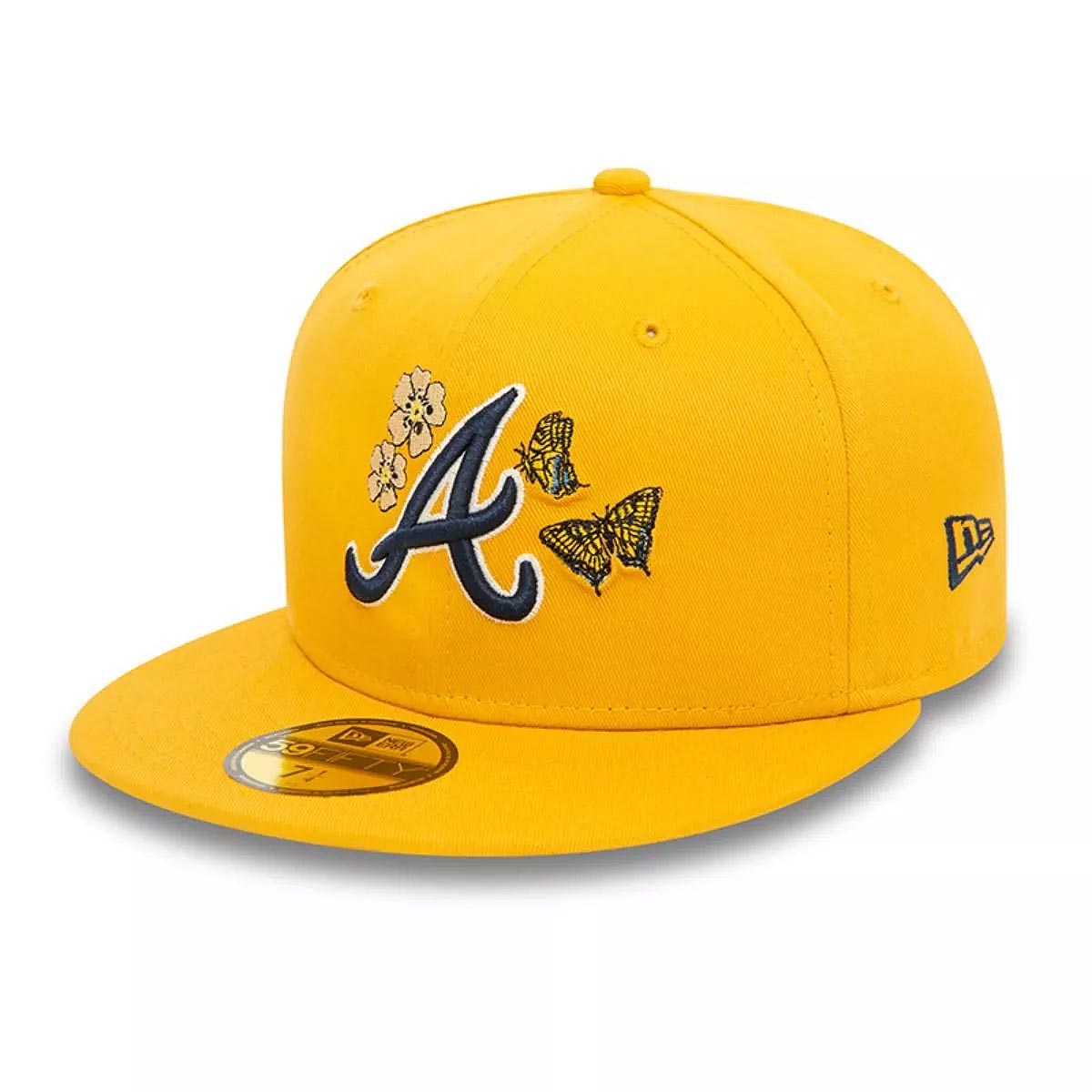 Jockey Gorra 59Fifty Atlanta Braves MLB Seasonal Flower Dark Yellow