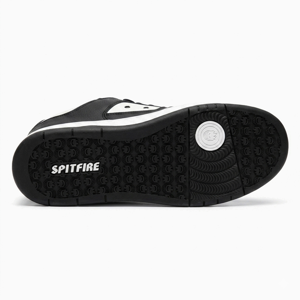 Zapatilla Hombre Spitfire New Season Caña Alta Negro Blanco
