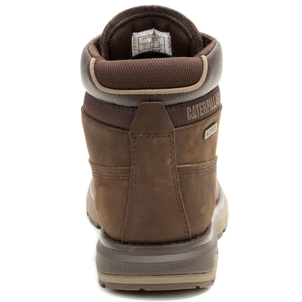 Zapatilla CAT Waterproof Hombre Pursue Café