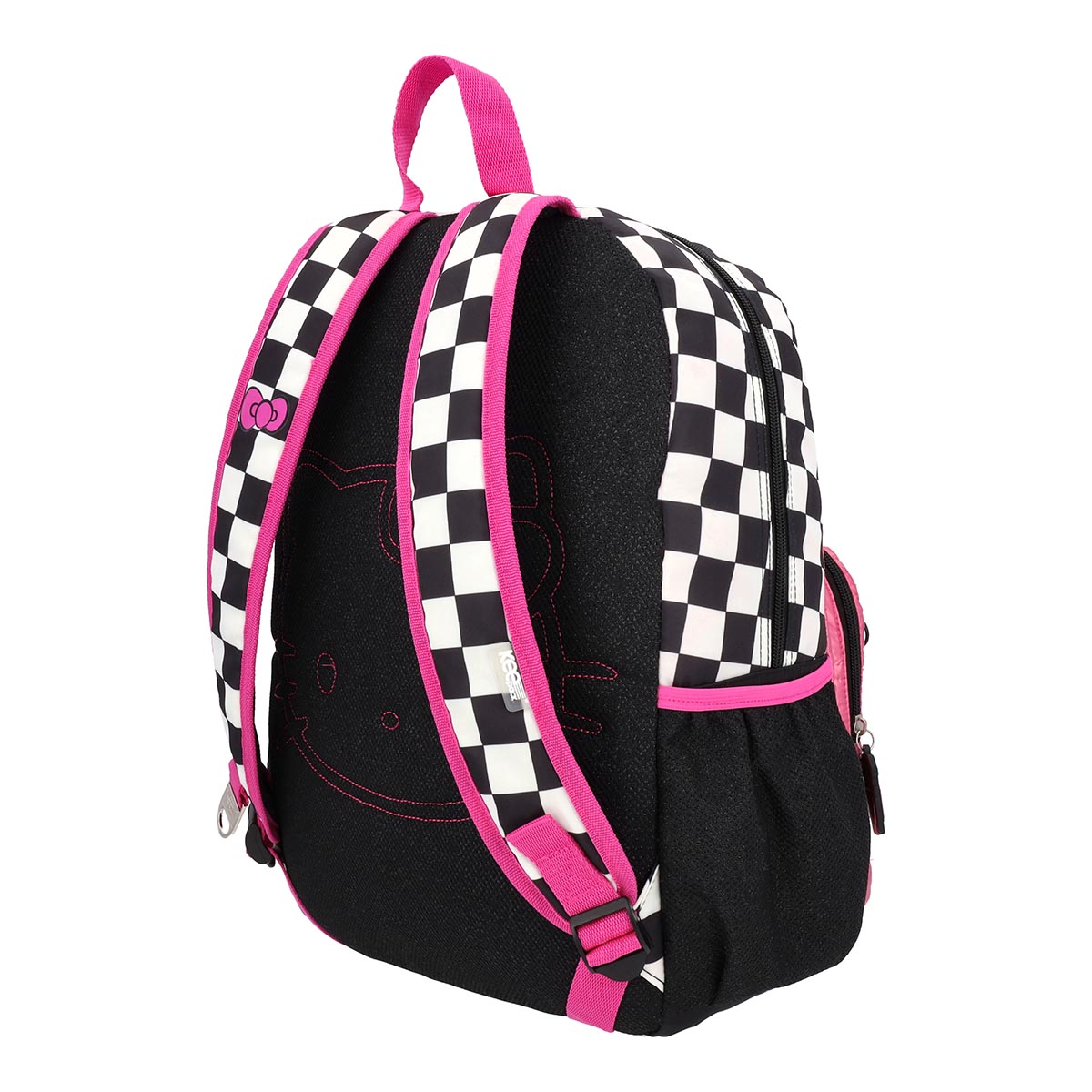 Mochila Hello Kitty Juvenil White Dots Rosa