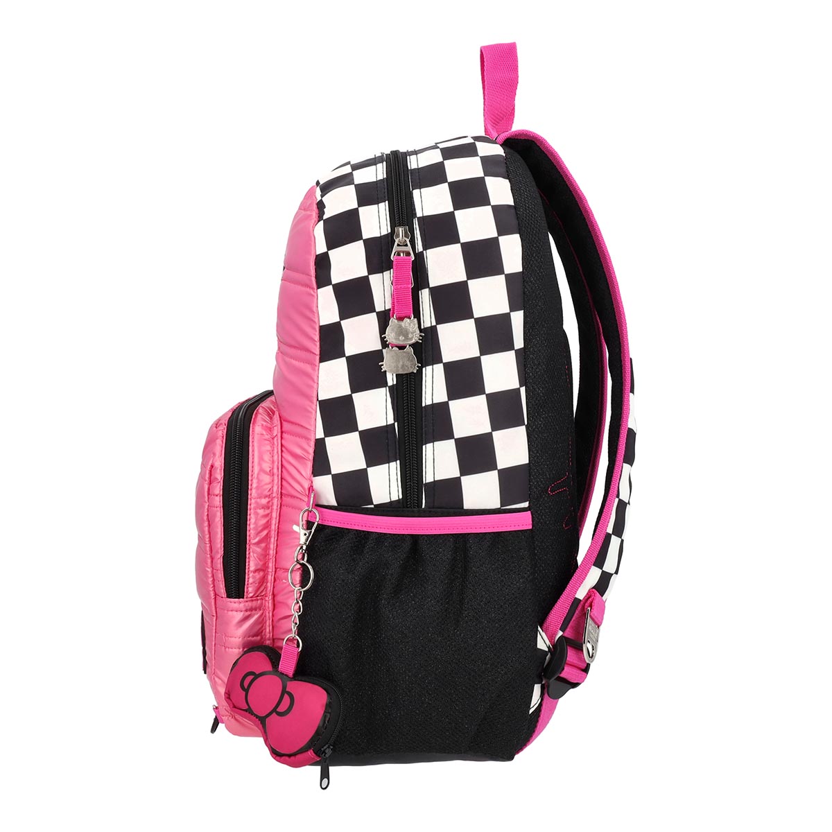 Mochila Hello Kitty Juvenil White Dots Rosa