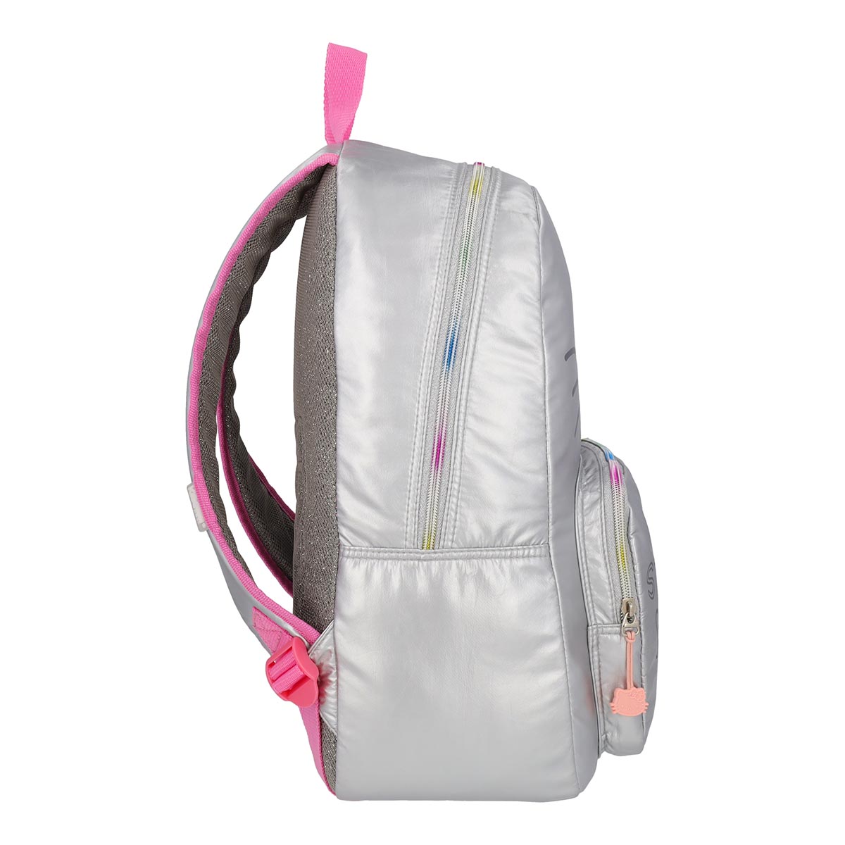 Mochila Hello Kitty Juvenil Morado Gris