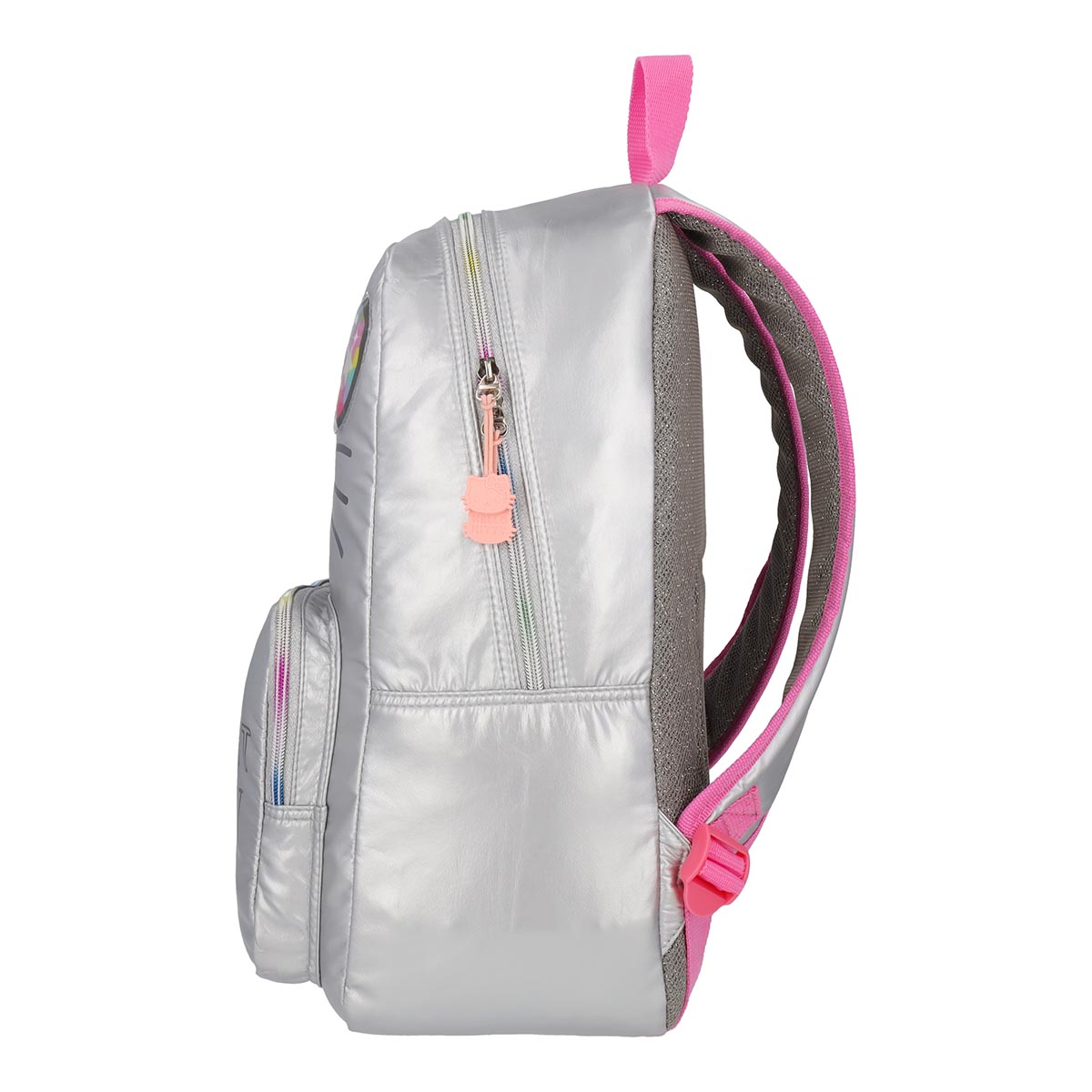 Mochila Hello Kitty Juvenil Morado Gris