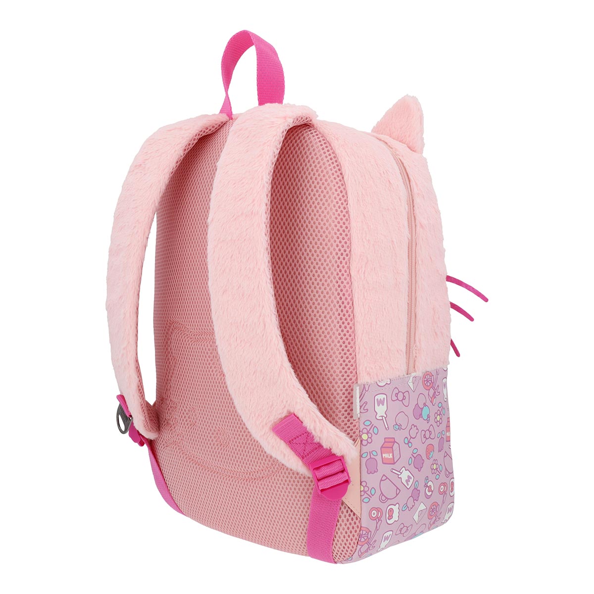 Mochila Hello Kitty Juvenil Fluffy Pink