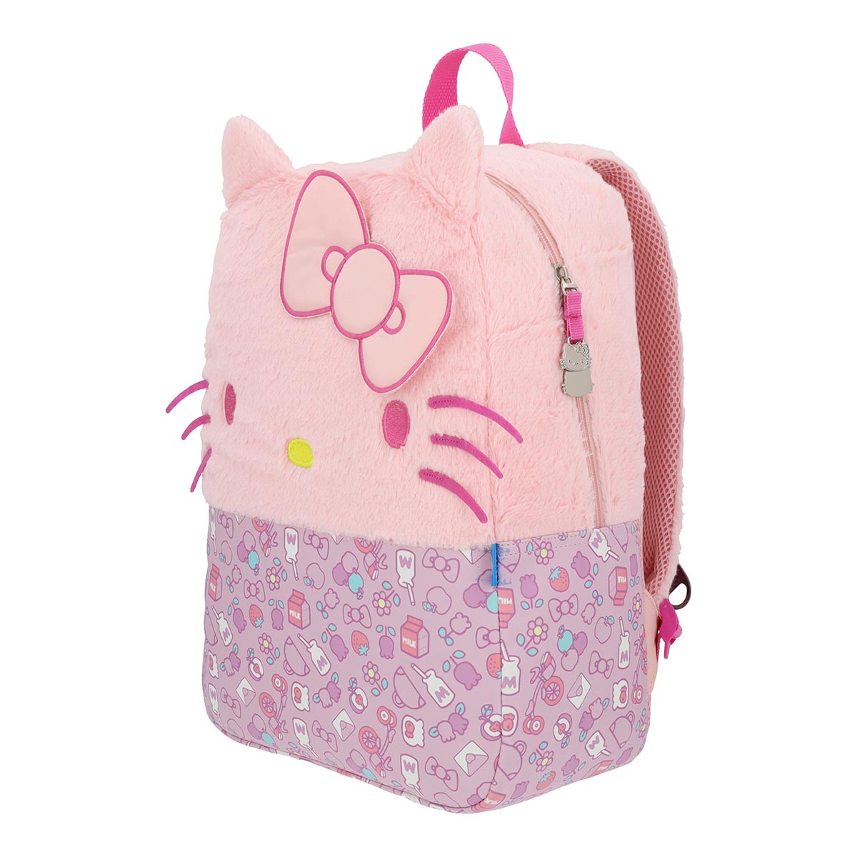 Mochila Hello Kitty Juvenil Fluffy Pink