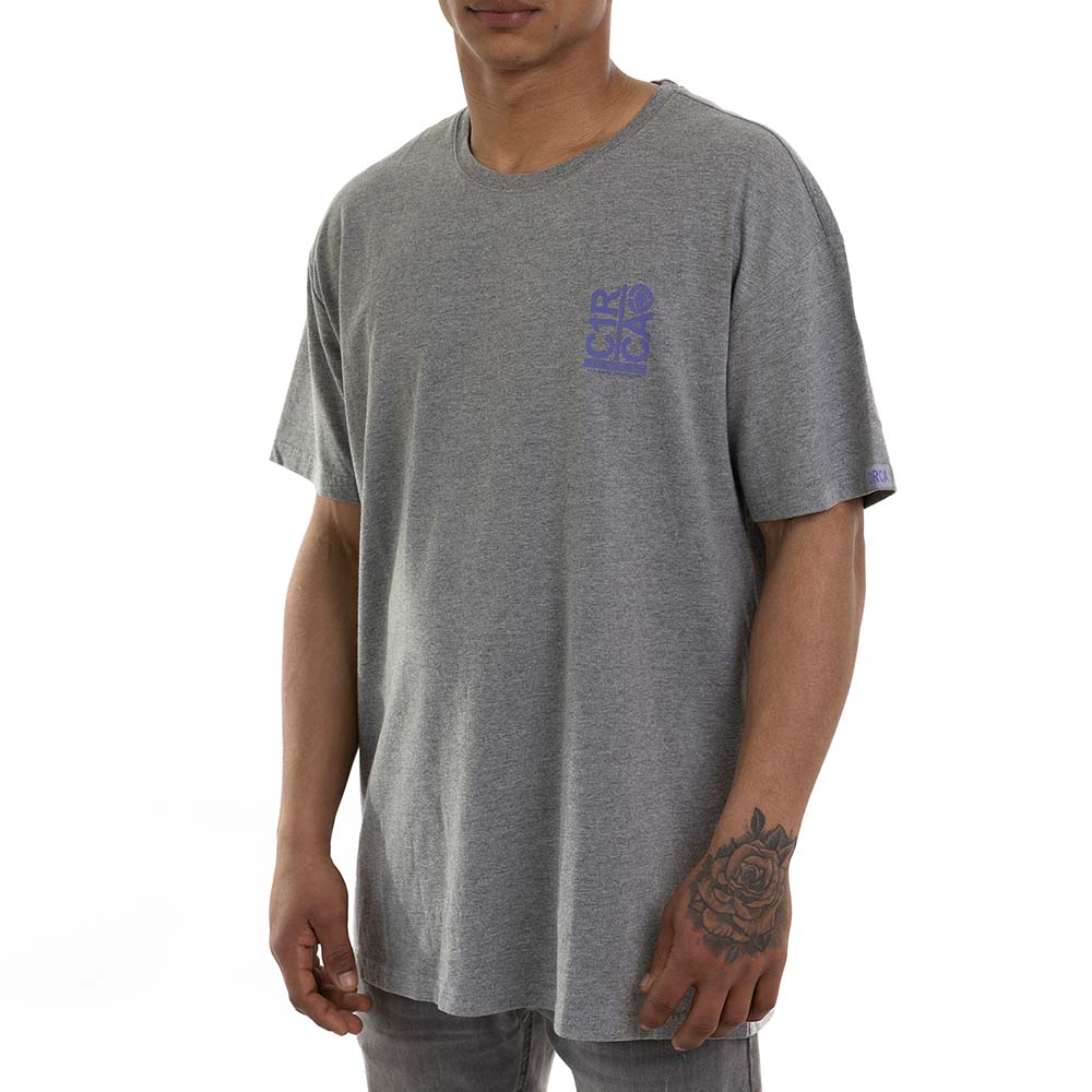 Polera C1RCA Break Up Tee Gris Oversize Algodón