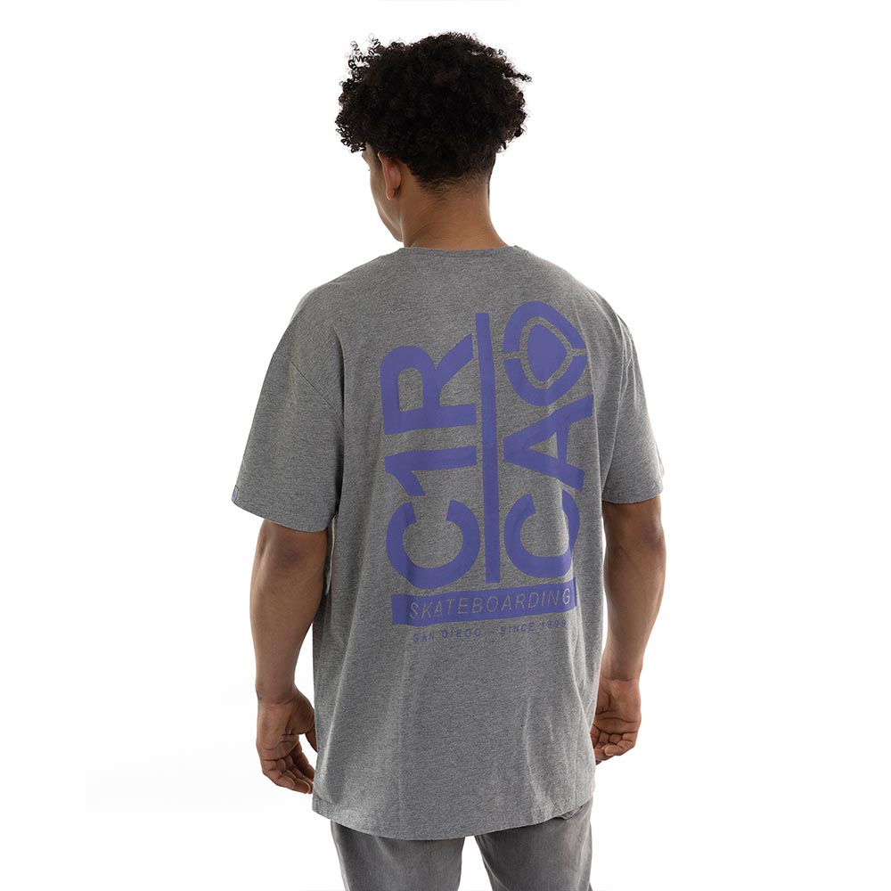 Polera C1RCA Break Up Tee Gris Oversize Algodón