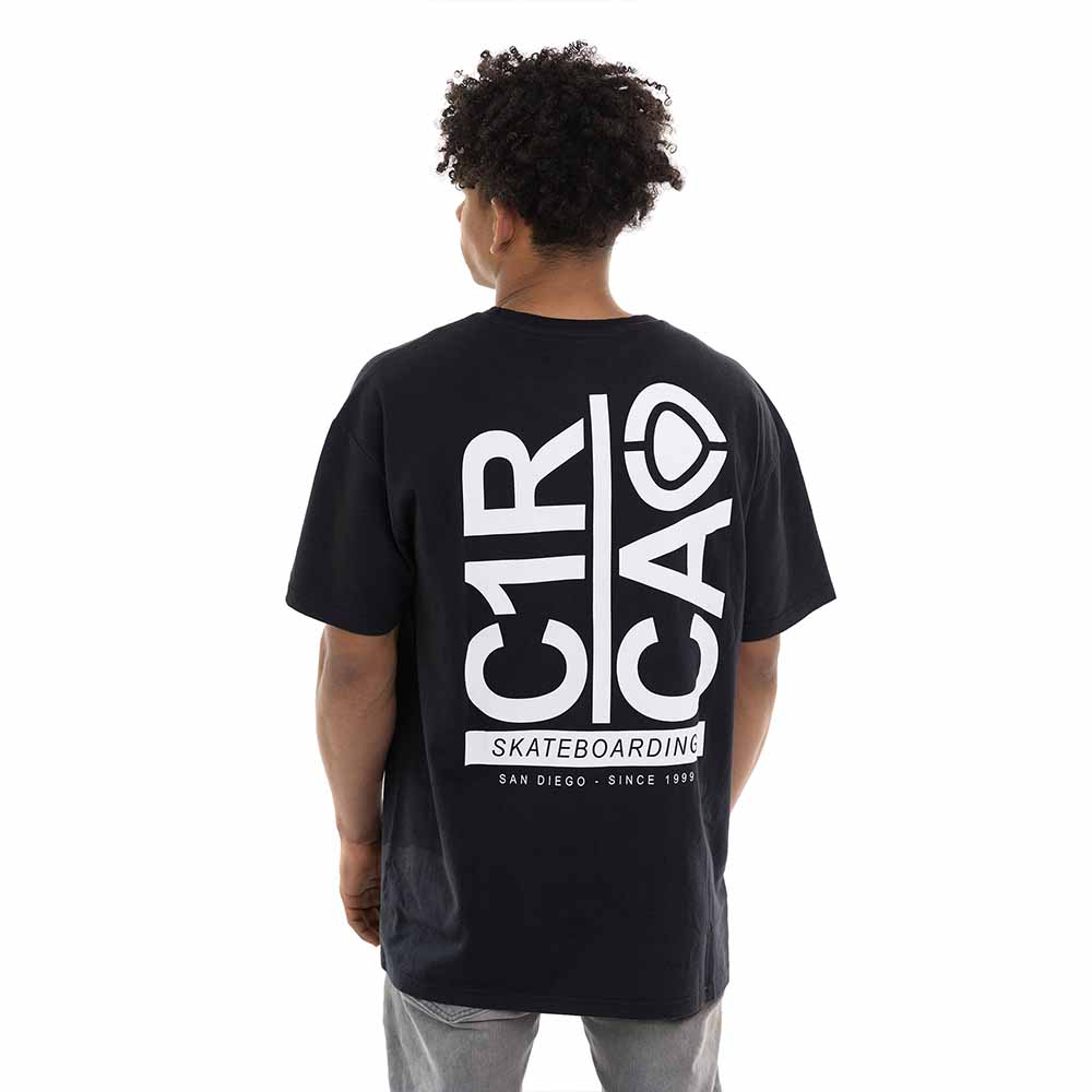 Polera C1RCA Break Up Tee Negro Oversize Algodón