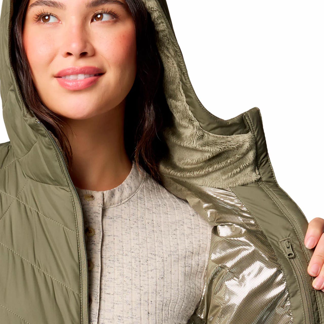 Parka Mujer Columbia Heavenly Hoodie Verde