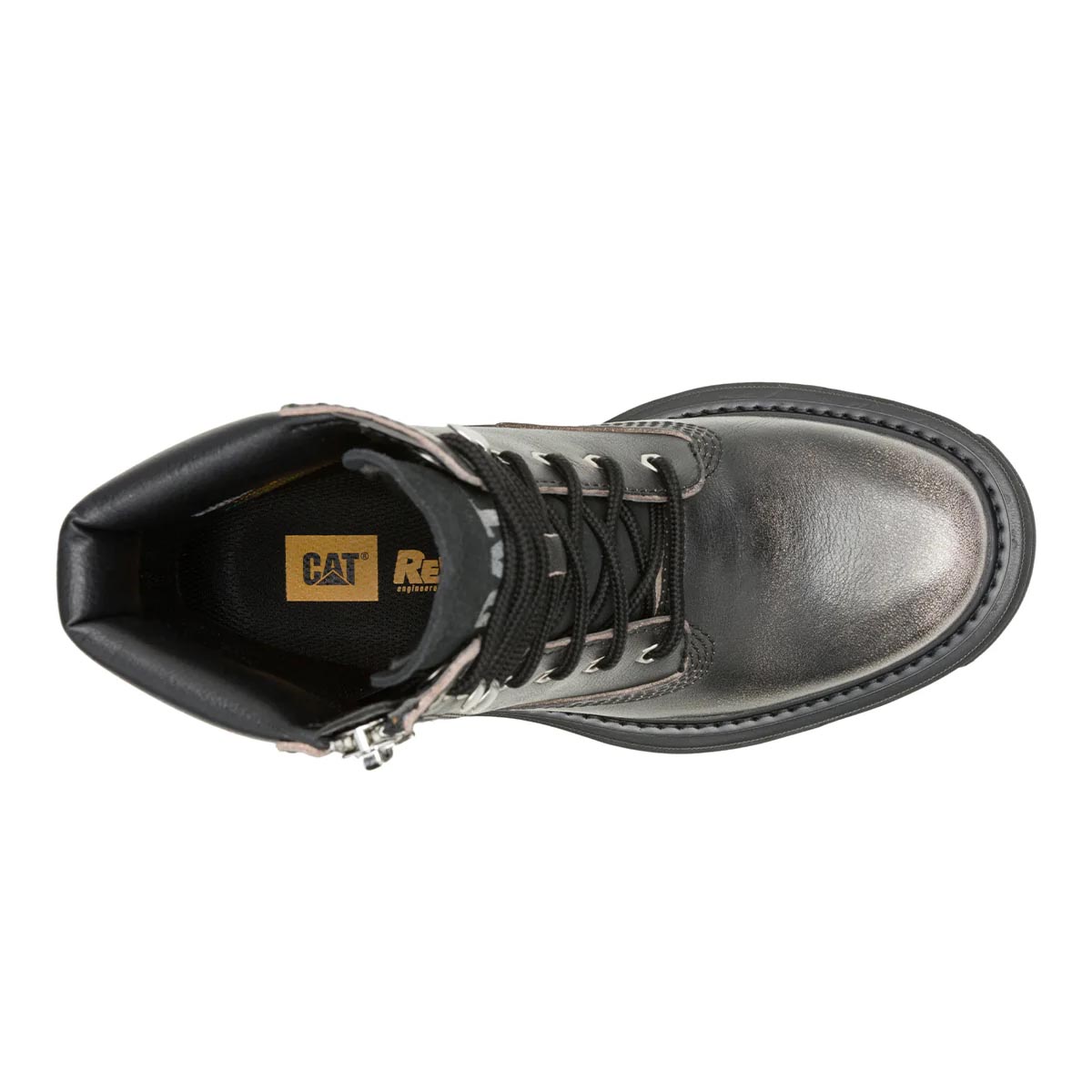 Botín Mujer Bolder Zip Gris Cat