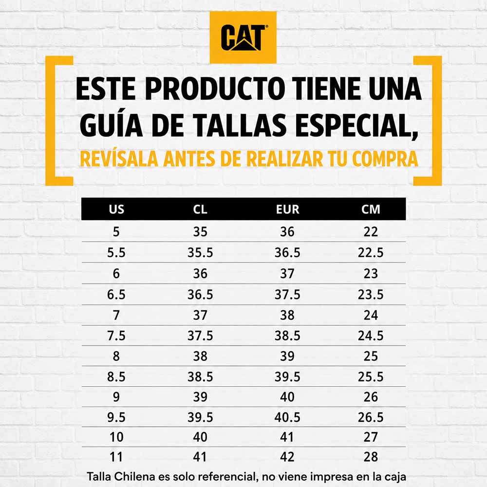 Botín Mujer CAT Bolder Zip Plataforma Cuero