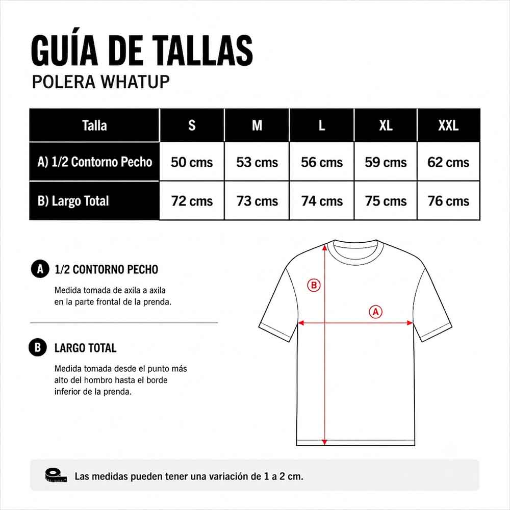 Polera Hombre 2011 Streetwear Negro WhatUp