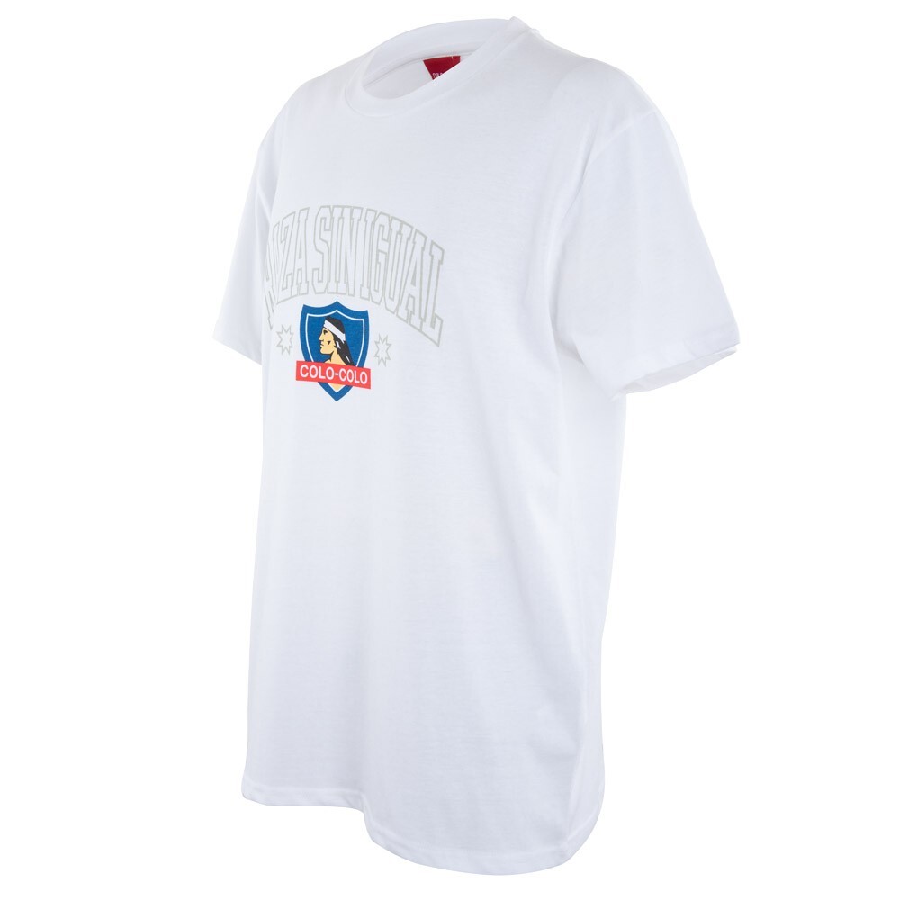Polera Colo Colo Urbano "Raza Sin Igual" Blanca