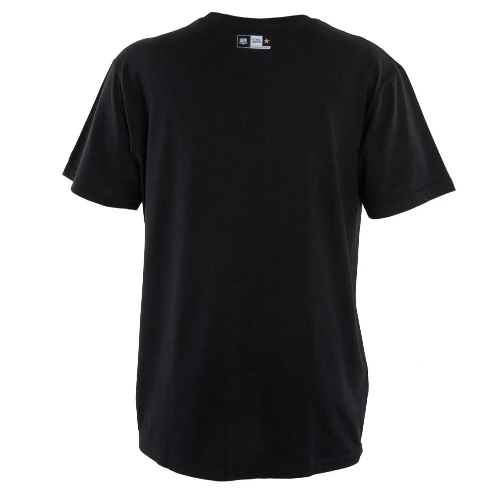 Polera Colo Colo Urbano "Escudo Plateado" Negra