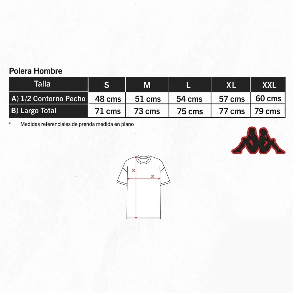 Polera Hombre Kappa Negro Pure Logo Omini