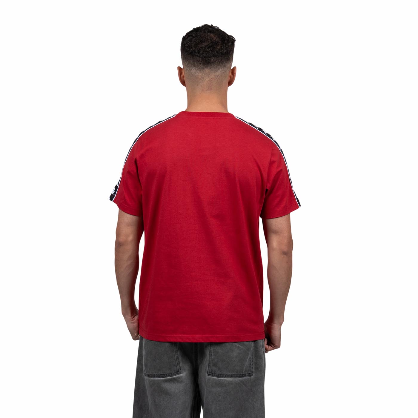 Polera Kappa Hombre Red Banda Black i26
