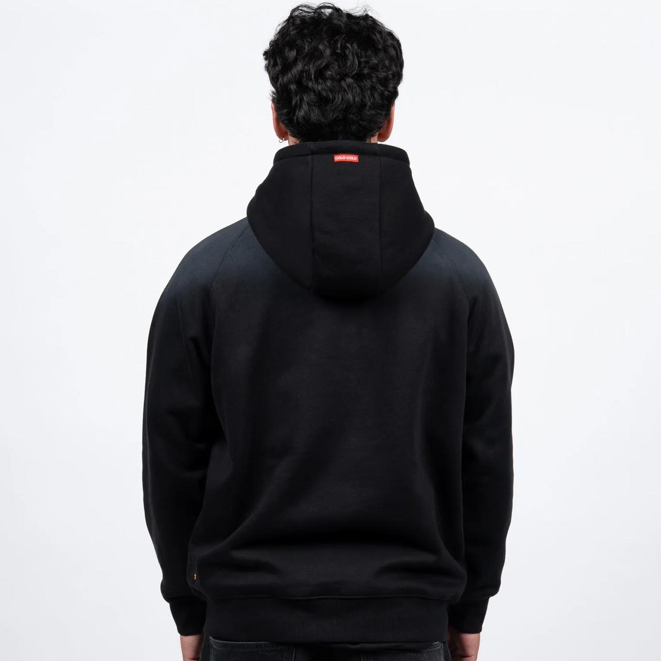 Poleron Hombre Colo Colo Urbano Hoodie Para Toda La Vida Negro