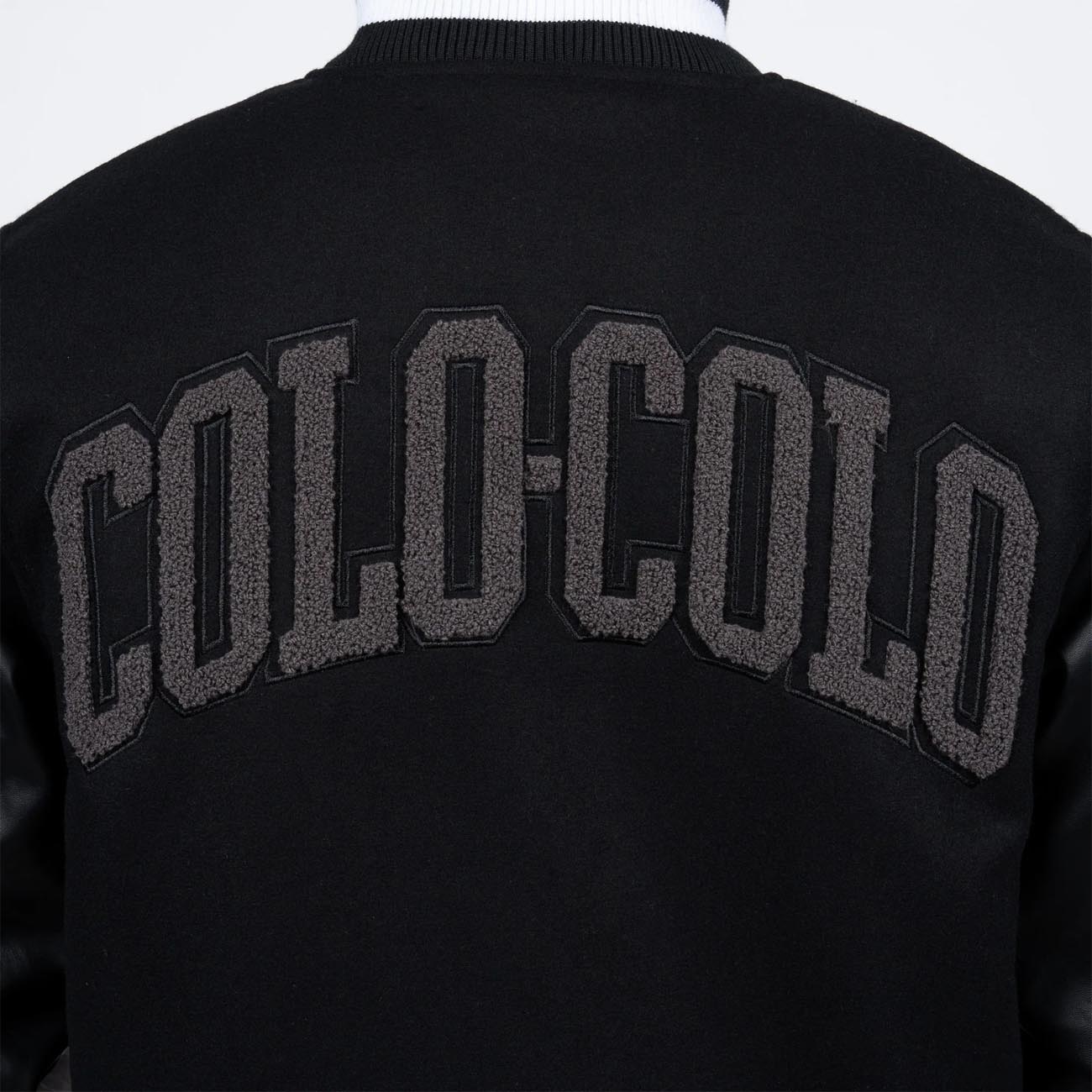 Chaqueta Hombre Colo Colo Urbano Varsity Full Black