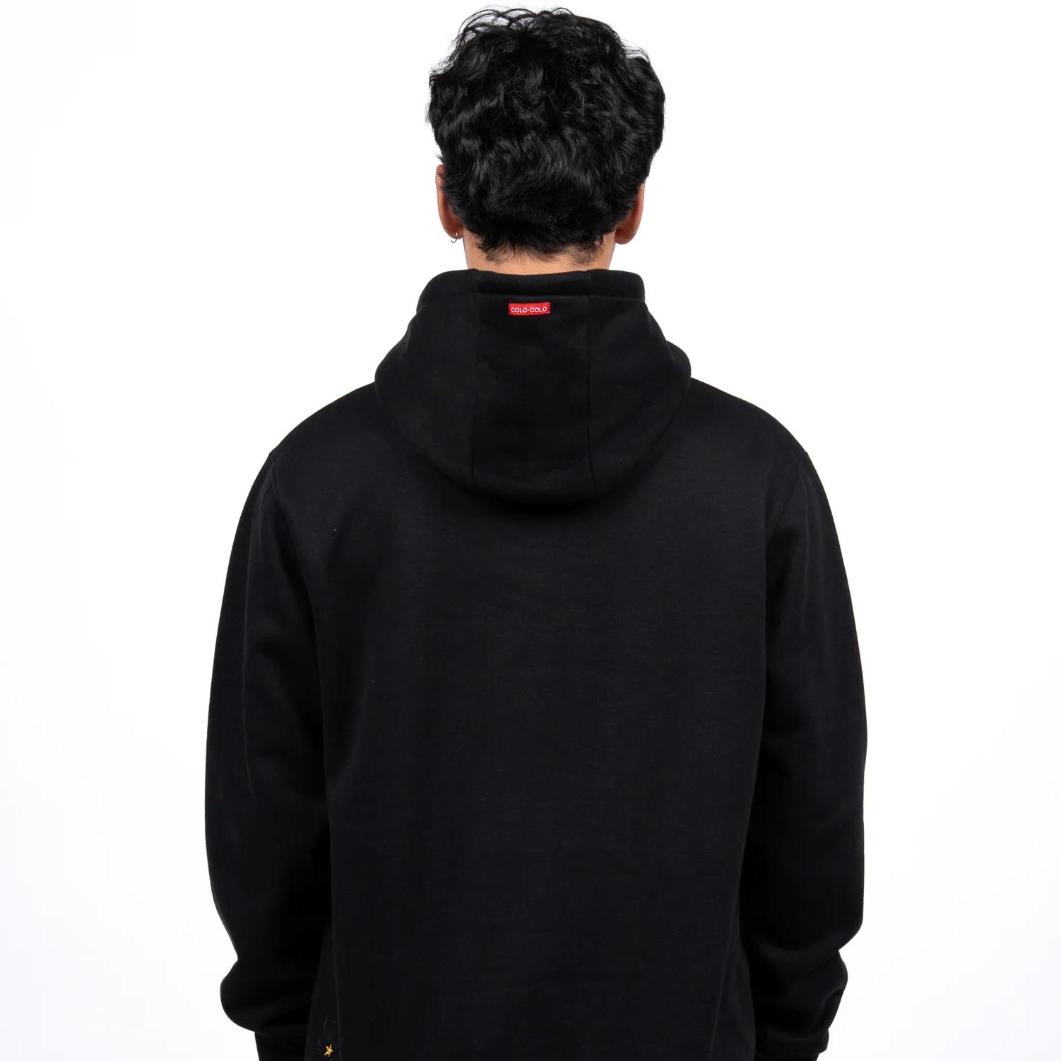 Poleron Hombre Hoodie Colo-Colo Urbano Escudo Negro