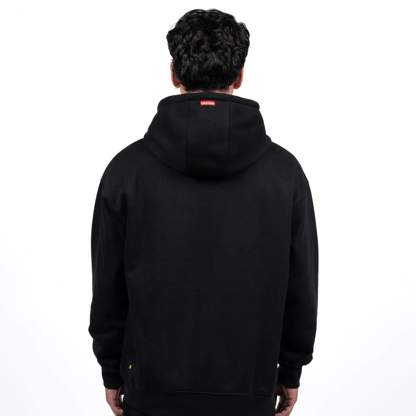 Poleron Hombre Hoodie Colo-Colo Urbano Escudo Bordado