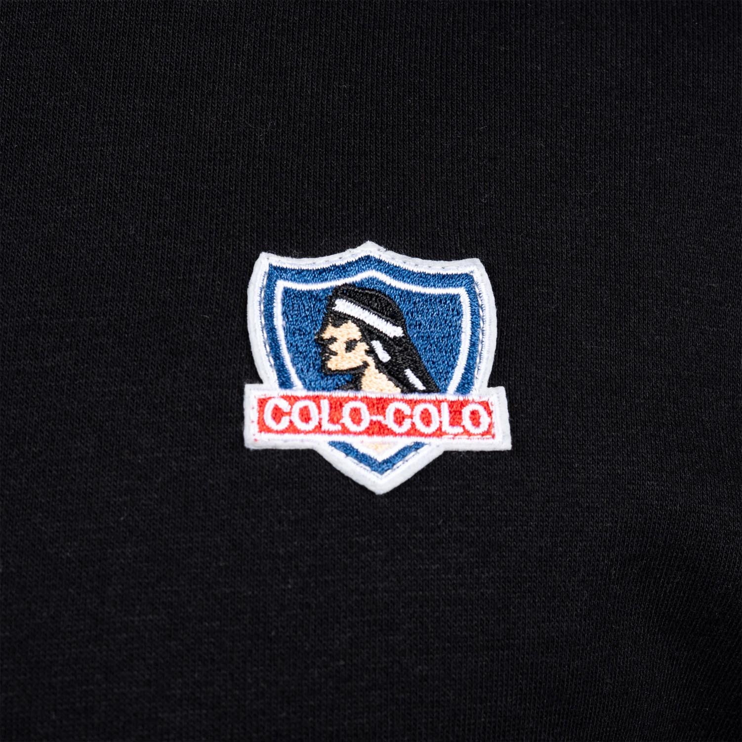 Poleron Hombre Hoodie Colo-Colo Urbano Escudo Bordado