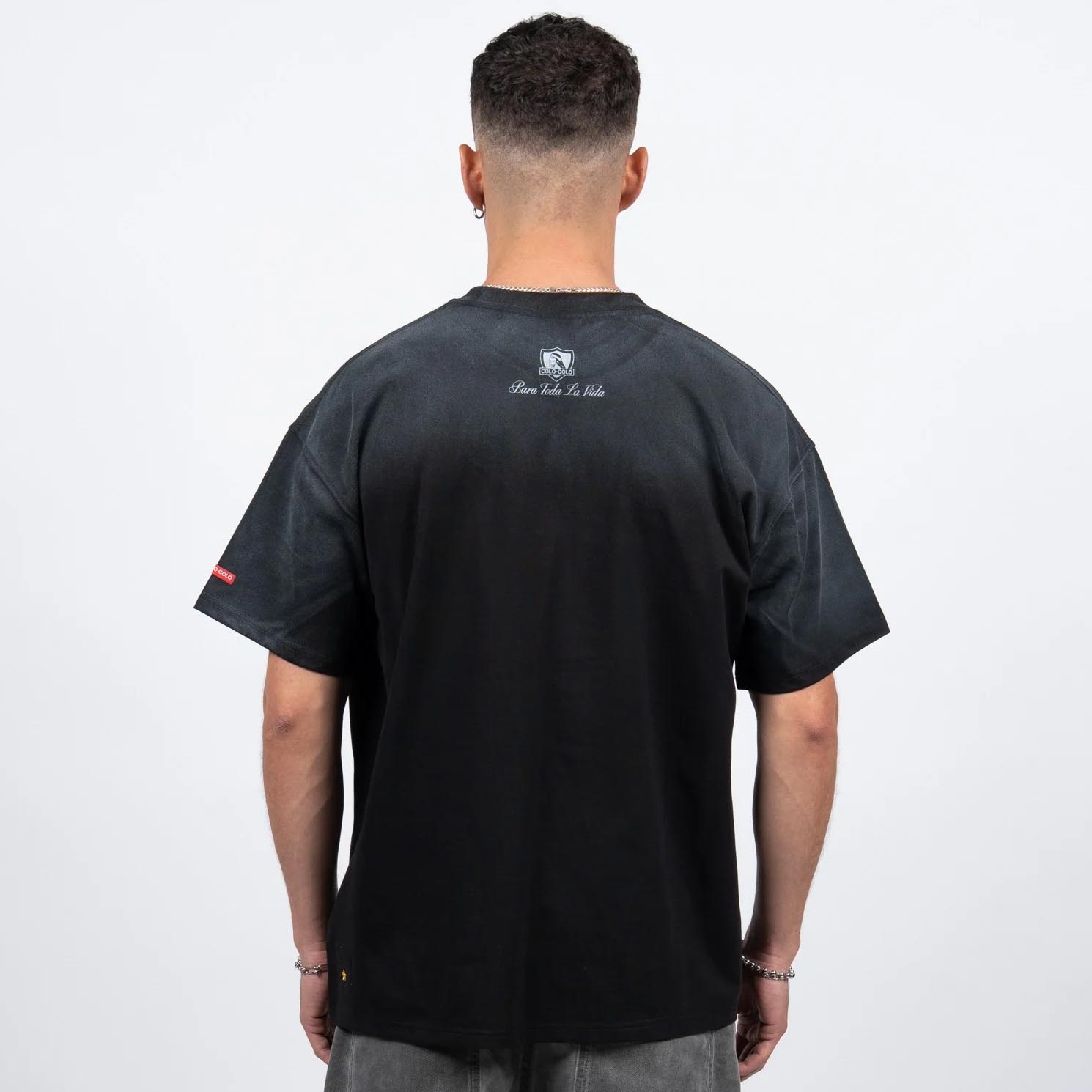 Polera Hombre Colo Colo Urbano "Para Toda la Vida" Negro