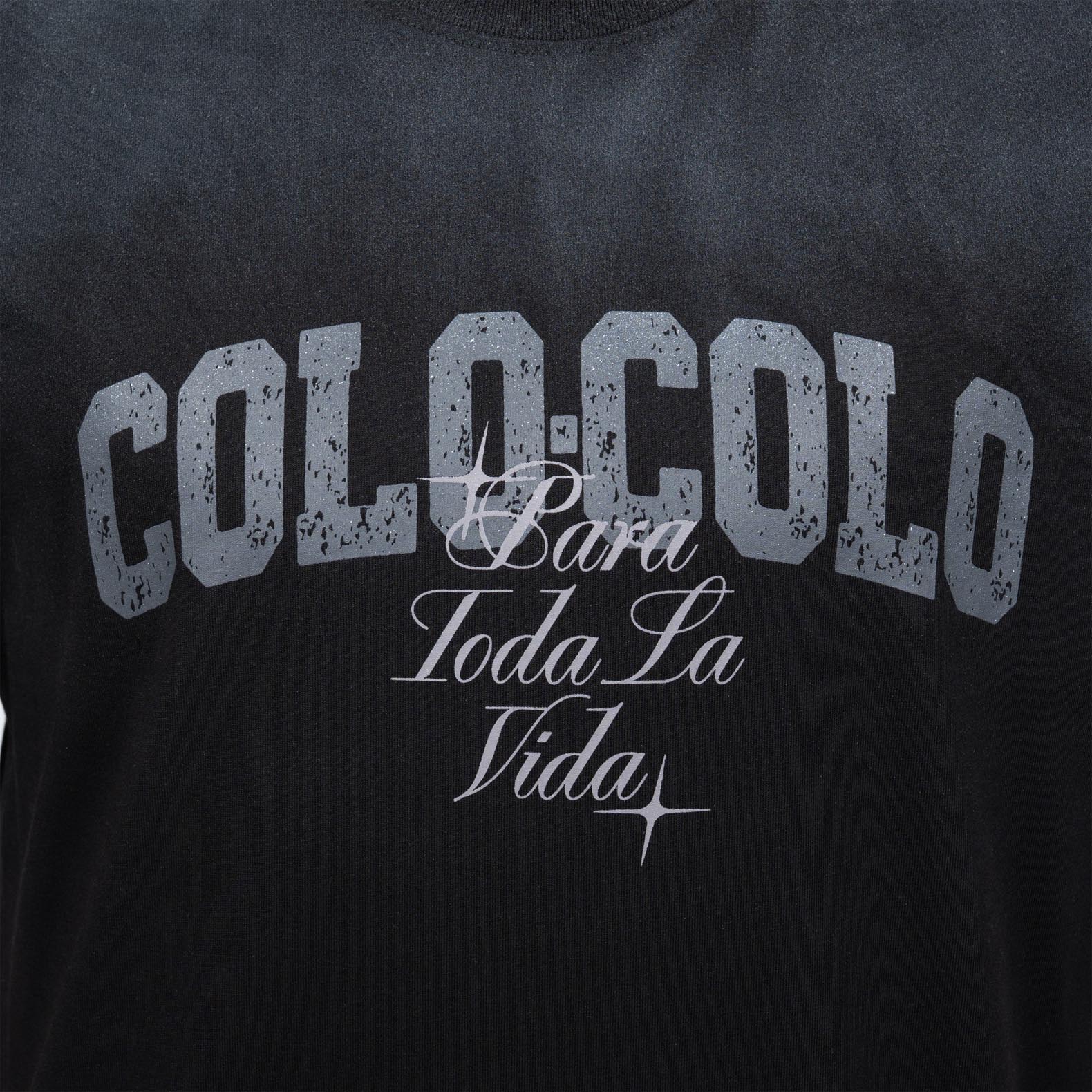 Polera Hombre Colo Colo Urbano "Para Toda la Vida" Negro