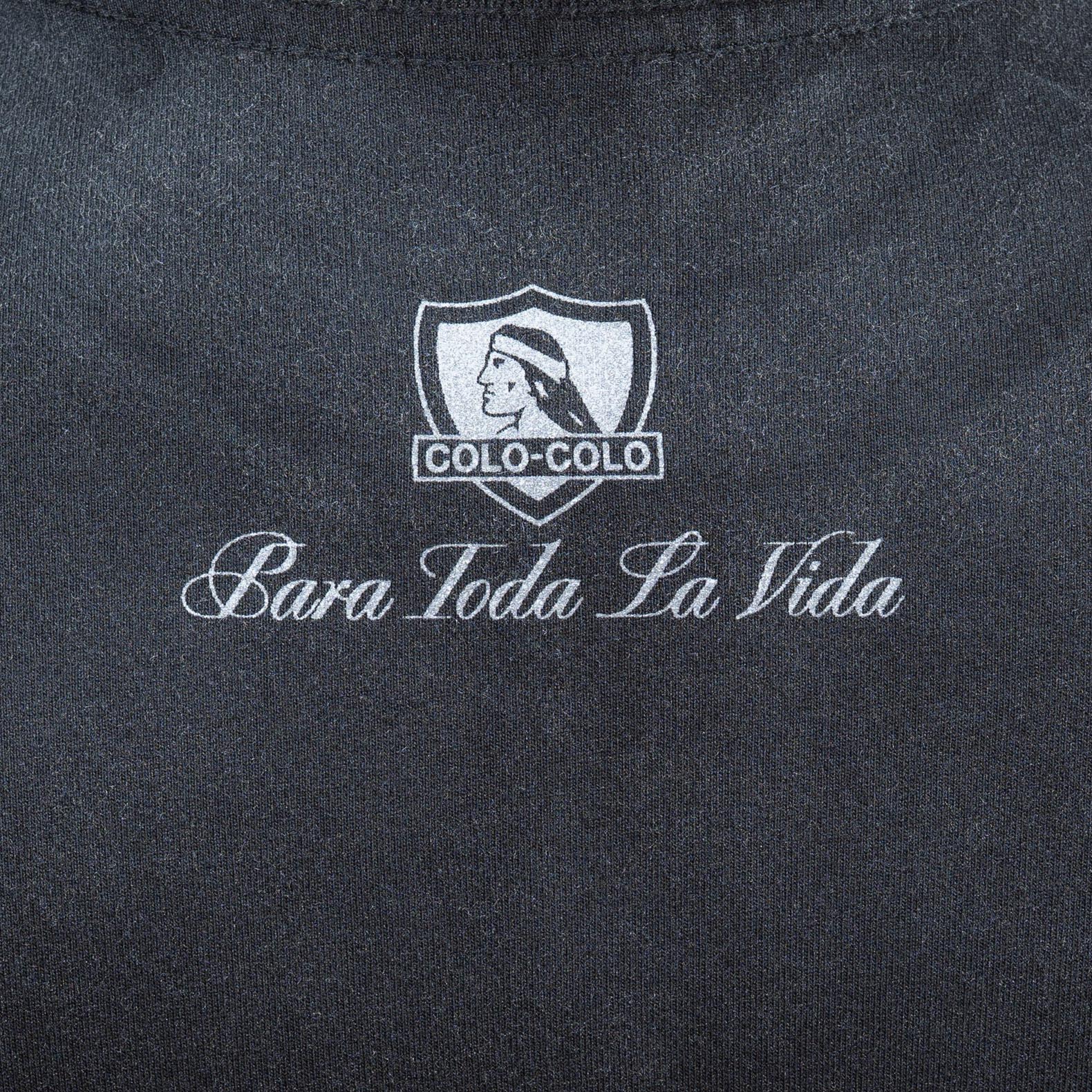 Polera Hombre Colo Colo Urbano "Para Toda la Vida" Negro