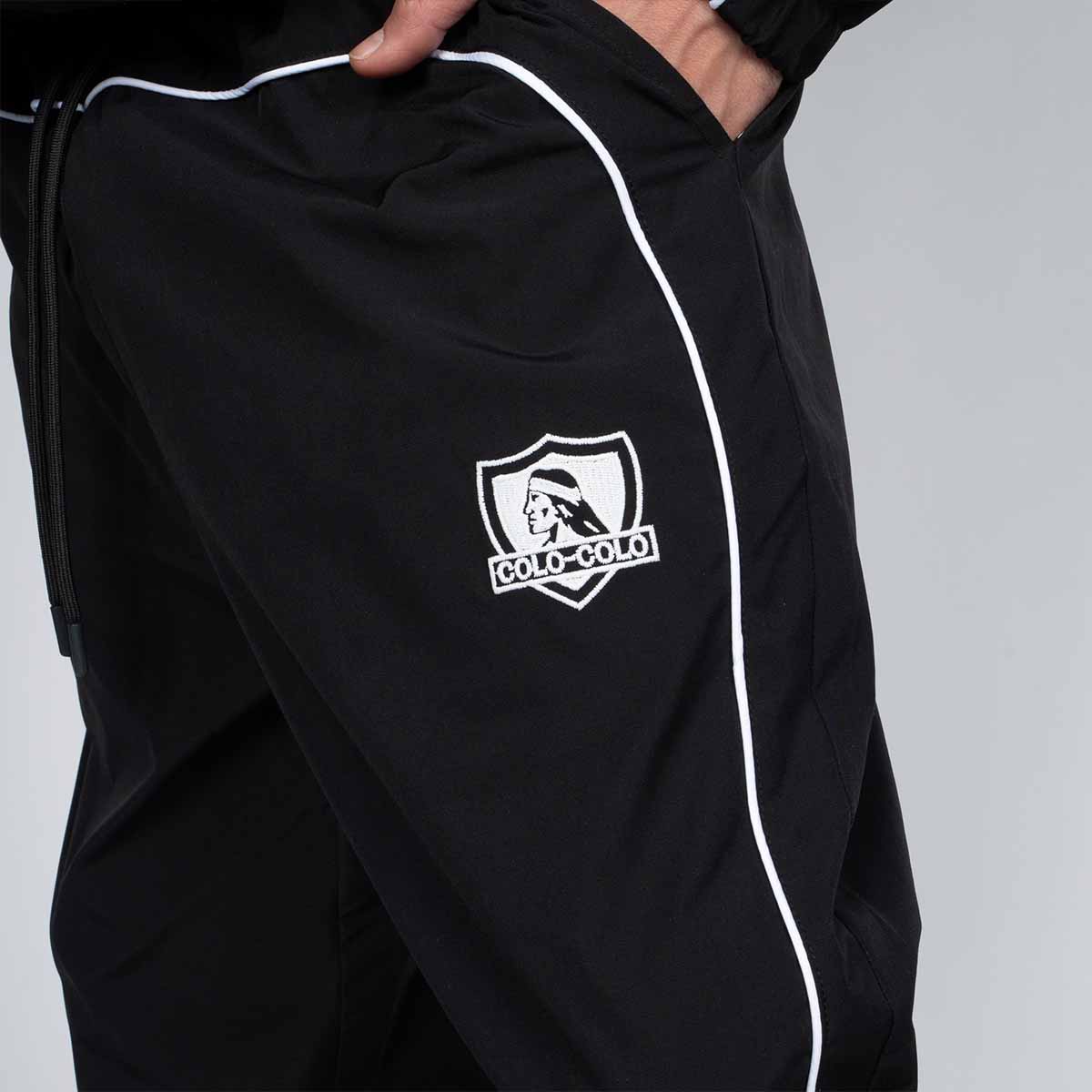 Pantalón Colo Colo Urbano Negro y Blanco i26